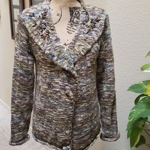 Coldwater Creek Embellished Cardigan